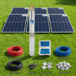 Kit bombeamento solar Ebara 1500w até 120MCA